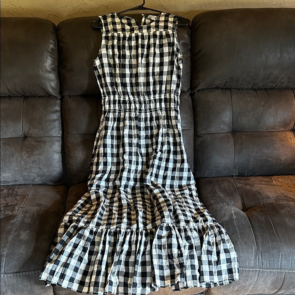 a new day Black and White Gingham Maxi Dress